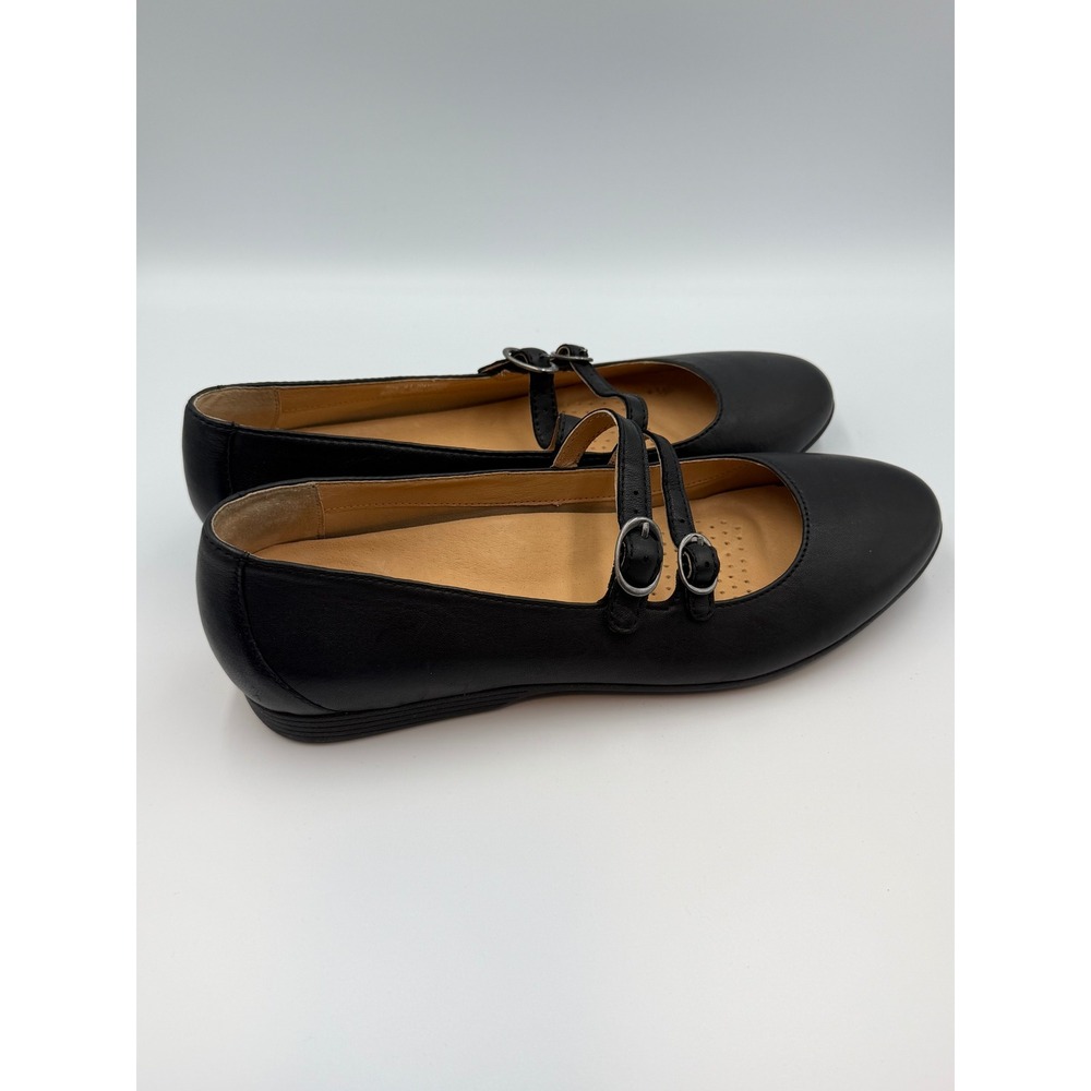 Dansko Leeza Black Leather Double Strap Mary Jane Flats Women EU 41 US 10.5-11 - Picture 5 of 9